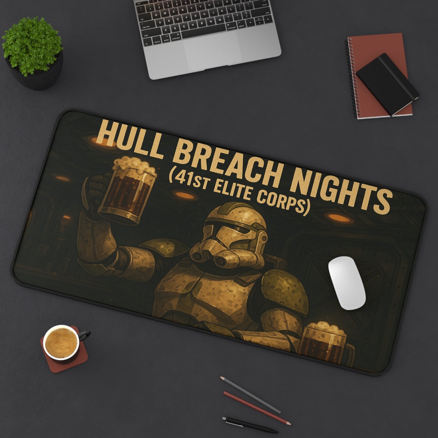 Hull Breach Nights Music Art Desk Mat