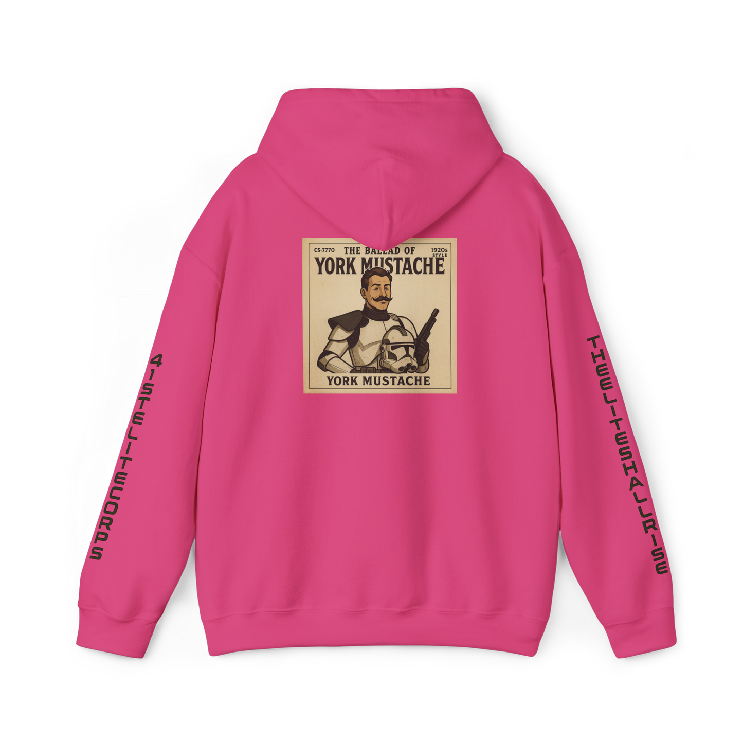 Ballad of York Mustache Music Art Hoodie