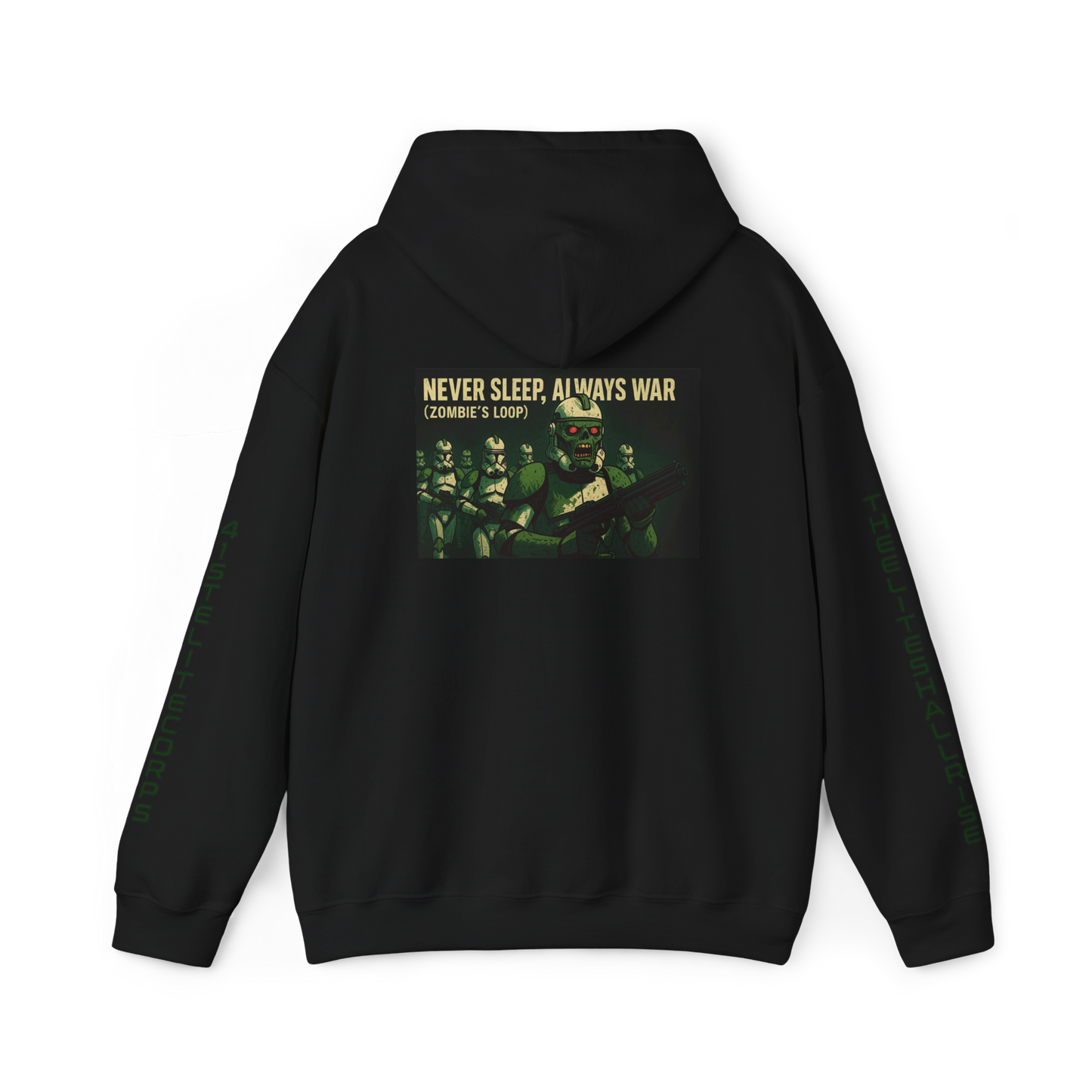 Never Sleep Always War Music Art Hoodie