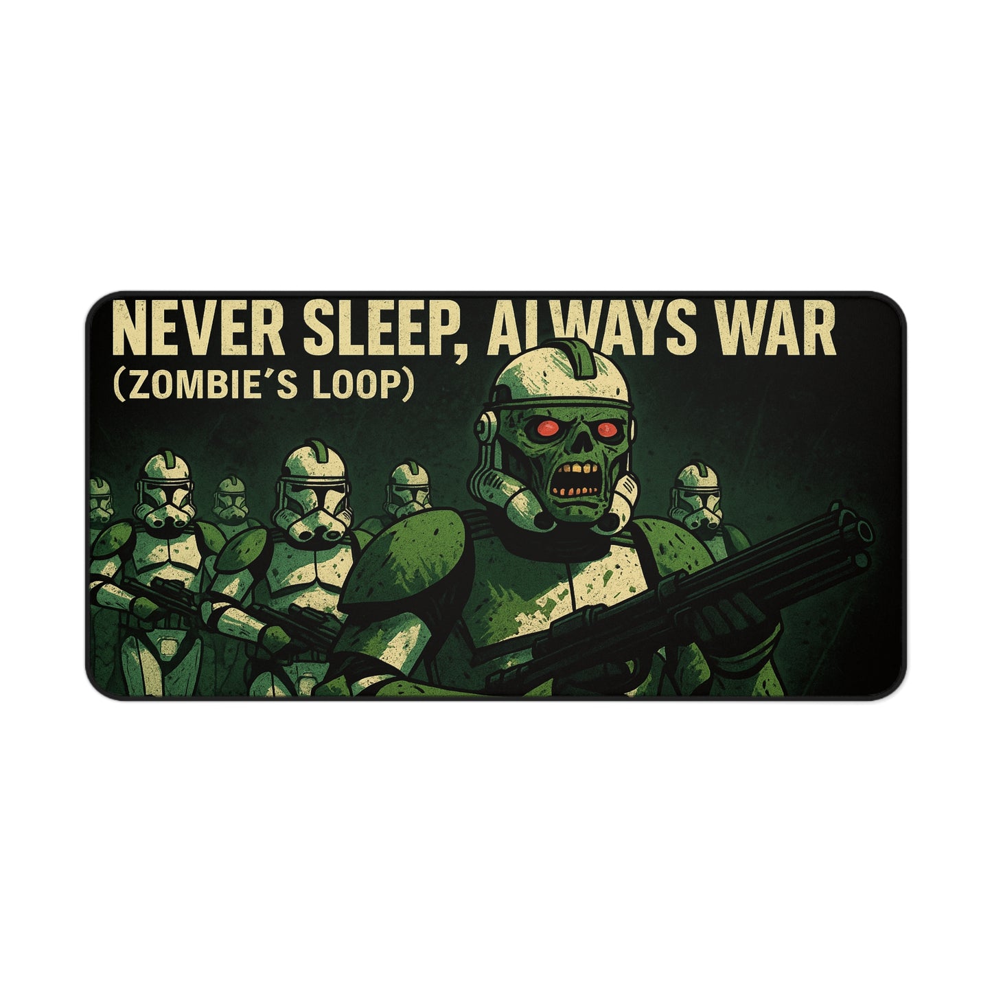 Never Sleep Always War Music Art Desk Mat