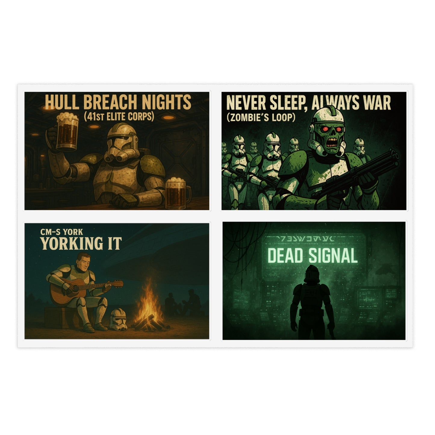 41st Elite Corp Music Art Sticker Collection