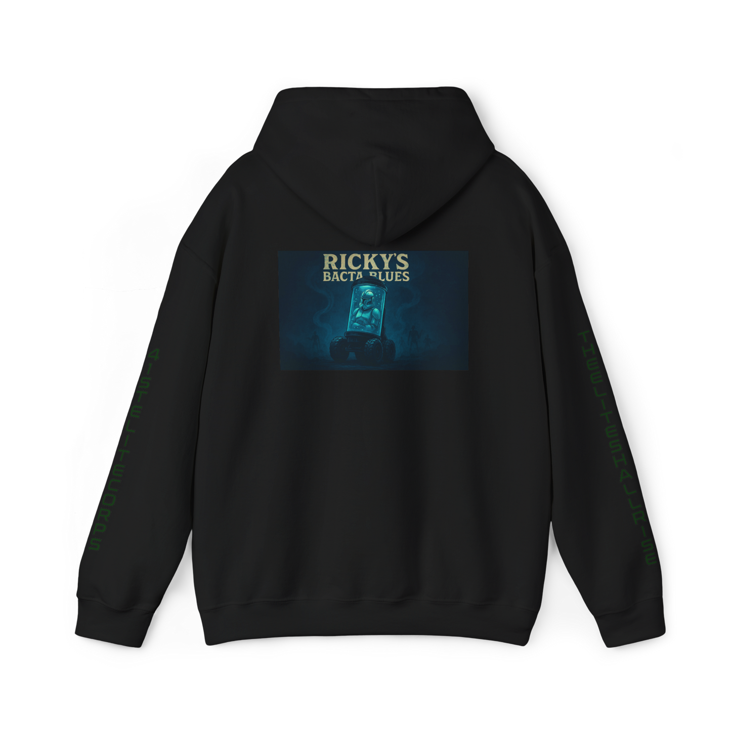 Rickys Bacta Blu Music Art Hoodie
