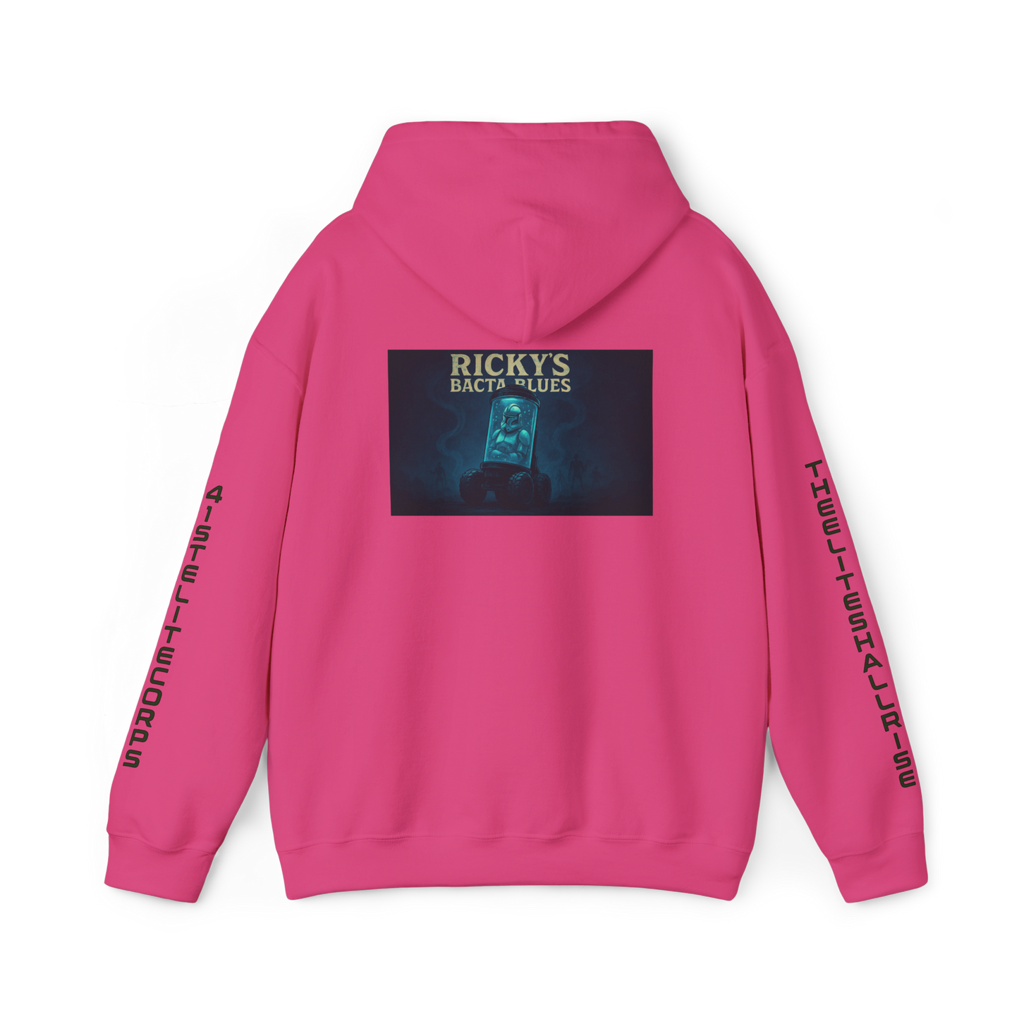 Rickys Bacta Blu Music Art Hoodie