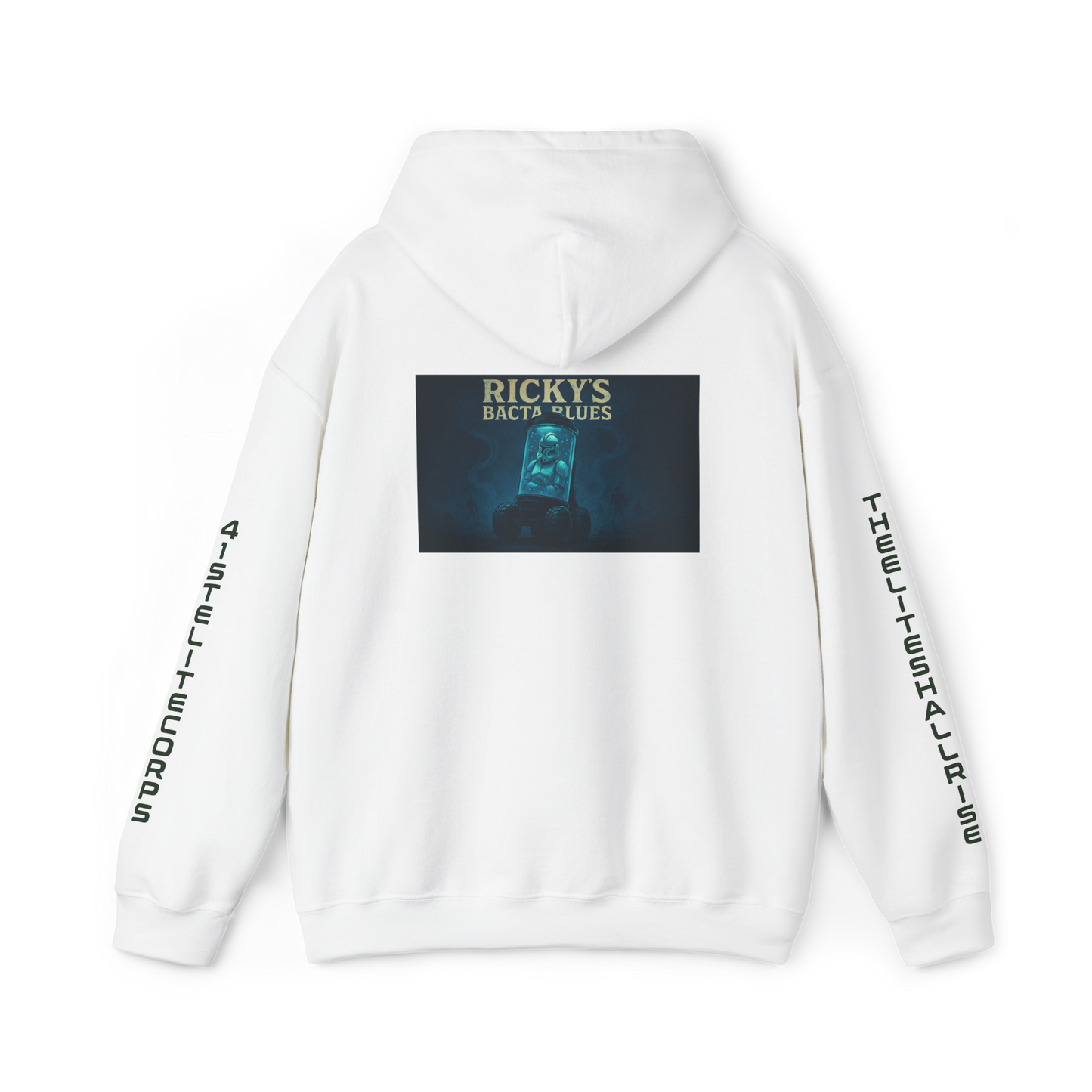 Rickys Bacta Blu Music Art Hoodie