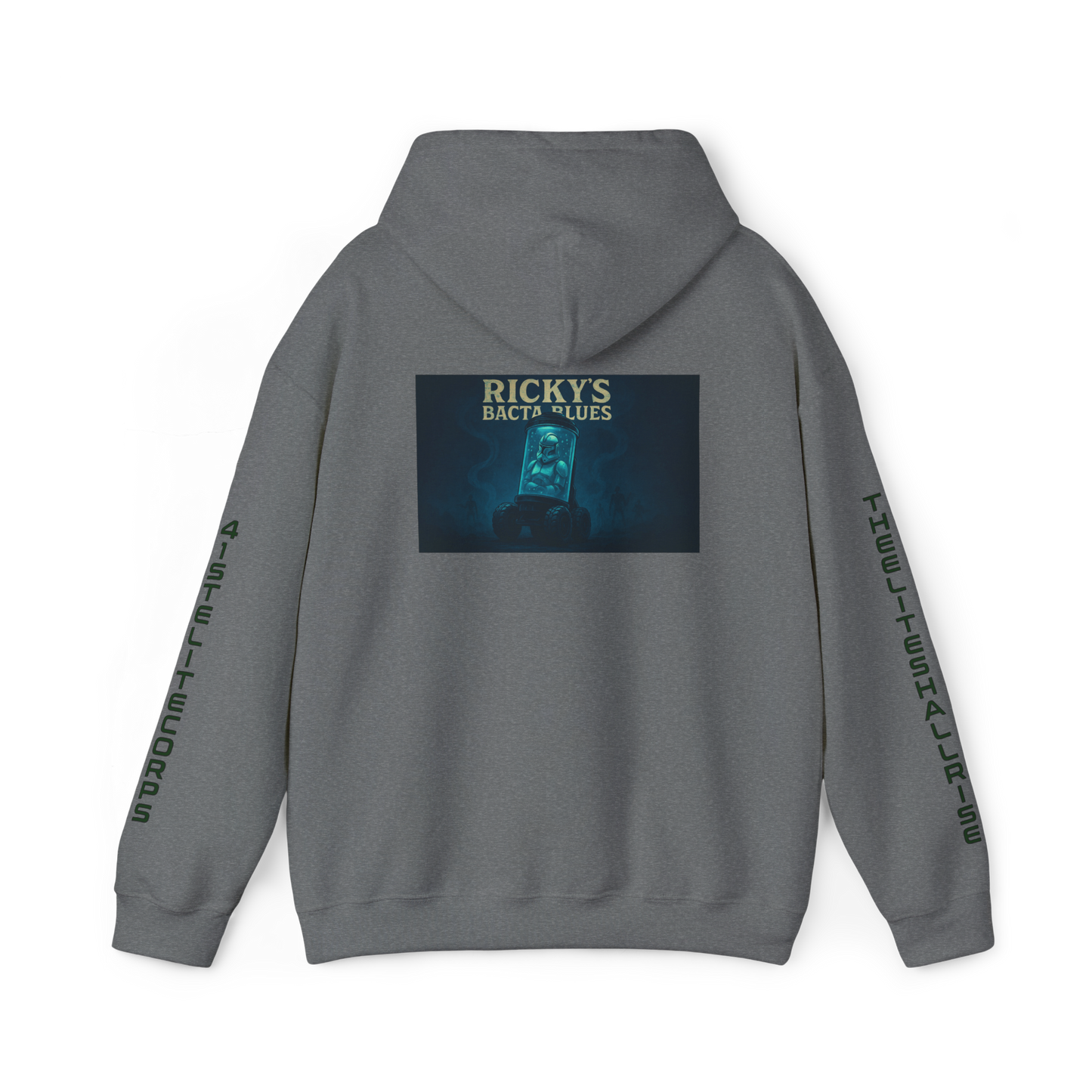 Rickys Bacta Blu Music Art Hoodie