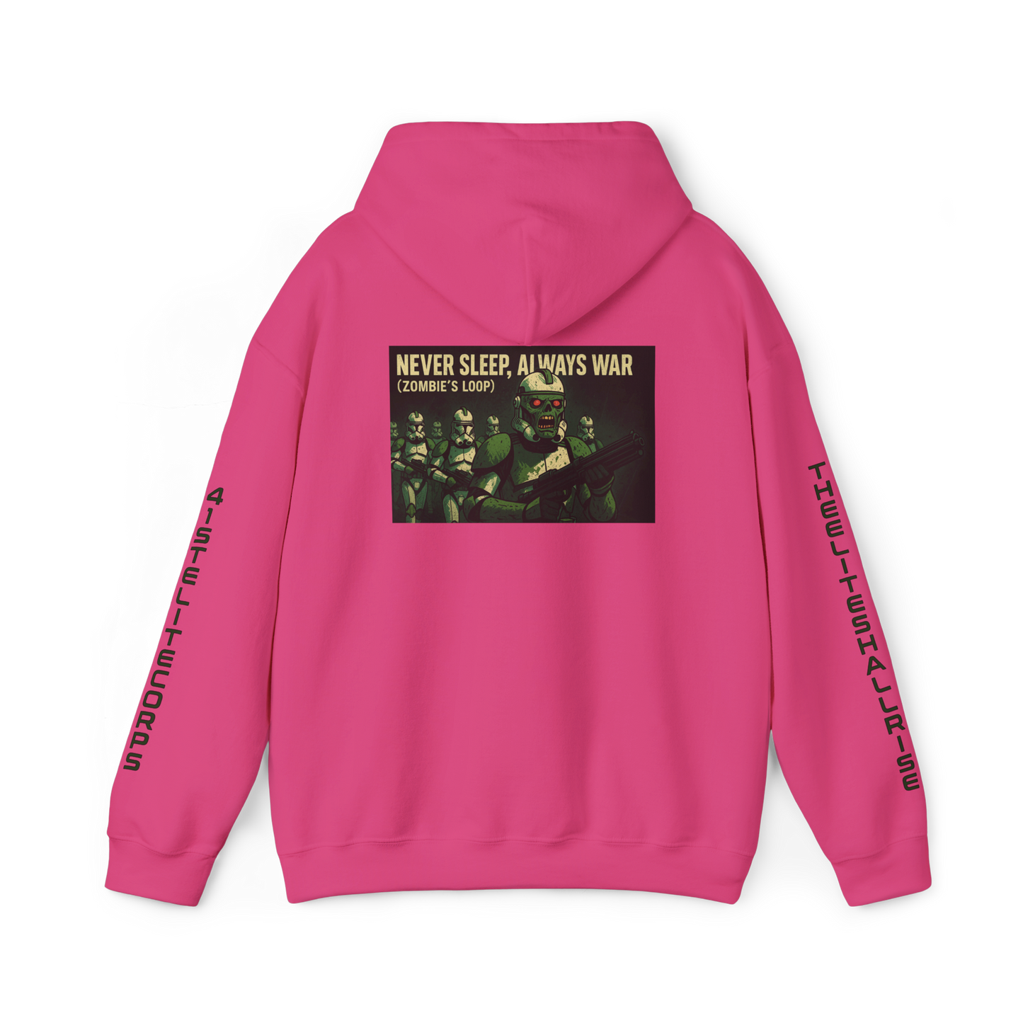 Never Sleep Always War Music Art Hoodie