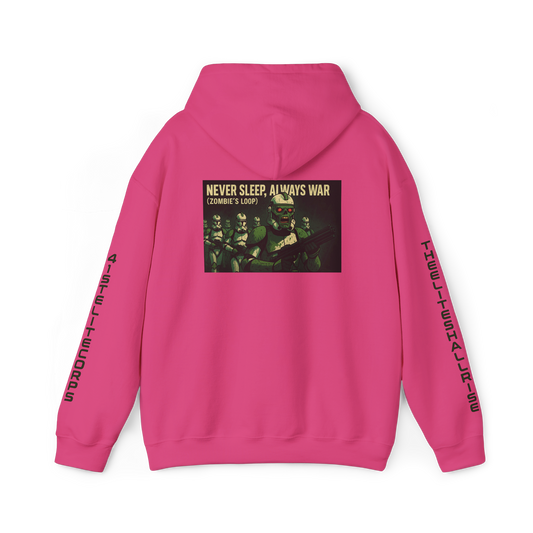 Never Sleep Always War Music Art Hoodie