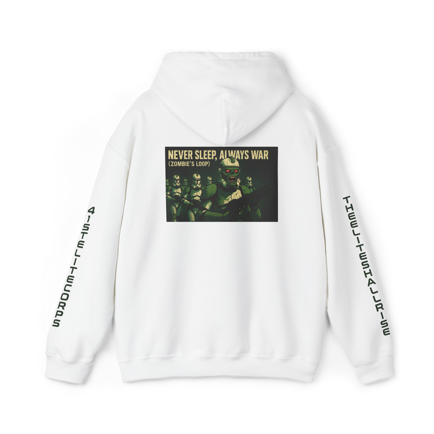 Never Sleep Always War Music Art Hoodie