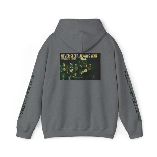 Never Sleep Always War Music Art Hoodie