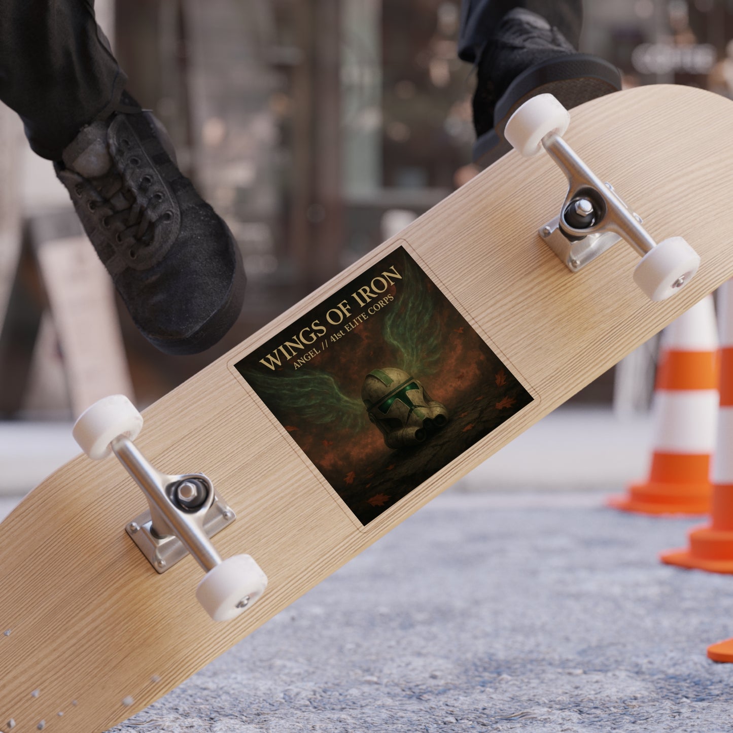 Wings of Iron Music Art Sticker