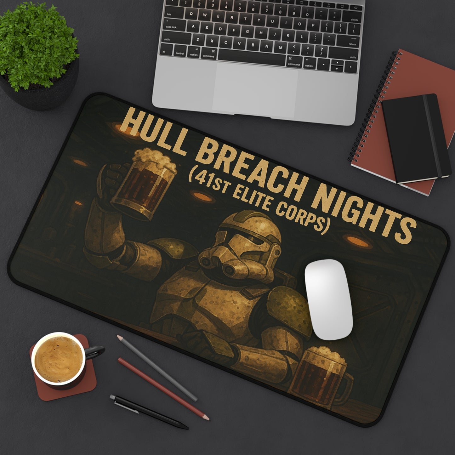Hull Breach Nights Music Art Desk Mat